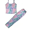 Ropa Interior Sexy Explosiones Europeas y Americanas Estampado Sexy Tirantes Pantalones Estampados Casual Entretenimiento Ropa para el Hogar conjunto Ropa de Exterior