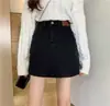 Nueva falda corta de mezclilla para mujer, verano, delgada, 2023, cintura alta, pantalones cortos, falda pantalón línea A, falda tubo anti-exposición, venta al por mayor