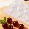 Yabei Grado Alimenticio DIY Ampolla PP Molde de Chocolate Molde para Gelatina y Pudín Molde para Pudín de Gelatina de Fresa