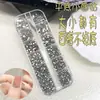 Rejilla de 12 Compartimentos Fondo Plano Pequeños Diamantes Redondos Diamantes Blancos DIY Vidrio Diamantes Blancos Arte de Uñas Pequeñas Decoraciones Relleno de Diamantes Redondos Pequeños Decoraciones para Uñas