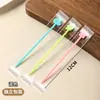 Garfos de fruta com design criativo, feitos de plástico espesso, transparentes, fofos, adequados para crianças, para uso doméstico, garfos de sobremesa, espetos de fruta e garfos para travessa de frutas
