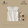 Colete sem mangas para meninas 2026 Verão Novo Estilo Bebê e Criança Pequena Camiseta Estilosa Roupa para Bebê Menina Colete com Estampa Floral por toda a peça