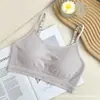 Ropa interior para niñas sin aros Estudiante de secundaria y preparatoria Tirantes Tipo tubo Antifugas Luz Taza fija Envuelto en el pecho Sujetador de copa de papel