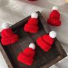 Maleta de Decoração para Bolo de Natal 2025 Feliz Natal Caixa de Embalagem para Sobremesa Chapéu de Lã Cachecol Enfeite de Feriado