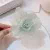 2024 Nuevo Clip de Flor Grande de Malla Súper de Hada de Primavera y Verano Pinza de Tiburón para el Cabello Femenina y Juvenil Pasador Accesorios para el Cabello