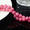Hilo de Algodón Rodolita Jiiruiya Ágata Calcedonia Cuentas Sueltas Pulsera Trenzada Semiacabada DIY Accesorios para Collar de Cuentas Redondas