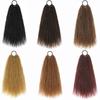 Rabo de cavalo peruca cabelo preto africano enrolado rabo de cavalo trança suja multi-fio parafuso rabo de cavalo bagunçado atacado