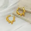 Pendientes Hidráulicos de Estilo Europeo y Americano Transfronterizos con un Toque de Alta Gama, Electrochapados y que No se Desvanecen, Clips para Orejas Geométricos Irregulares, Aros de Moda al por Mayor