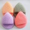 Cordão de espuma de poliuretano com furos grossos para inserção manual Gotas de água Esponja de limpeza Limpeza amiga da pele Luvas espessas Removedor de maquiagem Limpeza facial
