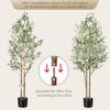 Planta Verde de Simulación Transfronteriza Removible Olivo Nórdico Hogar Adornos de Planta en Maceta Falsa Celebrado en Internet Decoración de Ventana Árbol de Simulación