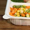 Caja de Almuerzo Desechable Biodegradable de Ácido Poliláctico con Cuatro Compartimentos para Comida Rápida para Llevar, Cajas Bento de PLA Transfronterizas al por Mayor