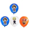 Decoración de Fiesta de Cumpleaños para Niño One Piece Vajilla de Dibujos Animados Plato de Papel Vaso de Papel Servilleta de Papel Decoración Colgante de Bandera Tarjeta de Tamaño