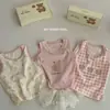 [Liquidación] Heyhoney Conjunto de Tres Piezas de Chaleco de Verano para Niños, Niños y Niñas, Empaque en Caja de Regalo