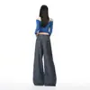 Pantalones Casuales de Traje de Pierna Ancha Sueltos con Diseño de Pliegues Estilo Retro Americano Nuevo para Mujer 2026