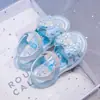 Sandalias para Niña Brillantes de Princesa Zapatos Antideslizantes Verano Nuevo Niña Pequeña Sandalias de Pedrería y Cristal Punta Abierta Suela Suave Zapatos para Bebé