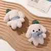 Bufanda Sombrero de Peluche Suave y Lindo Perro Colgante DIY Hecho a Mano Llavero Accesorios de Decoración para Bolsos