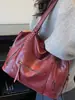 Bolsa de Grande Capacidade para Mulheres Inverno 2025 Nova Bolsa Transversal Casual Retrô Estilo Coreano Bolsa Tote de Ombro Único para Trabalho e Dia a Dia