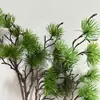 Plantas Verdes Artificiales, Ramas de Pino, Tuya, Agujas de Pino, Pinos y Cipreses, Pino Arhat, Pino de Bienvenida, Bonsái, Adornos de Decoración para el Hogar, Ramas de Pino