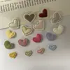 Pegatinas Bordadas de Corazón Pequeño, Pasadores para el Cabello de Niños, Accesorios de Joyería, Zapatos para Niños, Pantalones de Flores, Calcetines, Accesorios, Accesorios de Ropa