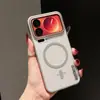 Funda magnética de gasa suave y niebla helada para teléfono Xiaomi 17Promax, cubierta protectora dura de PC tipo piel Xiaomi15, anticaída