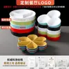 Plato de Melamina Xiangyuan con Múltiples Compartimentos para Catering Comercial, Plato Especial para Sashimi, Bandeja para Alimentos Estofados, Presentación Artística de Plato para Comer