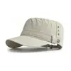 Sombrero de equitación retro de remaches hecho a medida de secado rápido con visera plana, visera de protección solar de secado rápido para circunferencia de cabeza grande de verano, gorra tipo pico para adelgazar la cara