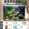 Acuario de Pez Arowana, Acuario de Cristal, Acuario de Escritorio, Filtro para Acuario, Acuario Pequeño para el Hogar, Acuario de Oficina, Acuario de Espalda Negra