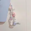 Funda de Teléfono Adorable con Cuentas Cadena para Colgar Cordón Rosa Accesorio de Ins Cámara Ccd Chica Nueva Tendencia