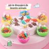 Borracha de ovo de dinossauro, borracha criativa de animais, frutas e vegetais, artigos de papelaria, escola primária, prêmio, presente, atacado