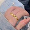 Pulsera Shacken para Mujer Latón Chapado en Oro Anillo Chapado de Boca Cerrada Anillo de Trébol de Cuatro Hojas de la Suerte Artículo de la Ceremonia Tanabata de Sikkim