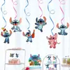 Pingente Espiral Costura Azul Novo Transfronteiriço Tema Bebê Interestelar Festa de Aniversário Decoração Suspensa