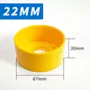 Accesorios de Botón Pulsador Metálico Parada de Emergencia Asiento Protector Tapa de Silicona Cubierta Protectora a Prueba de Polvo de Plástico 12/16/19