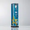 Trofeo de cristal de estrella pentagonal creativa de alta calidad, trofeo de competición, grabado para personal destacado, equipo, premios de reunión anual