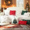 Funda de Almohada de Peluche Tridimensional para Árbol de Navidad del Fabricante Funda de Cojín Decoración Navideña Americana al por Mayor