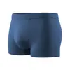 Ropa interior para hombre de color liso simple, suave y cómoda, antibacteriana, transpirable, bóxers de talla grande, venta al por mayor y dropshipping disponibles