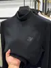 Sudadera Térmica de Cuello Alto Medio para Hombre para Otoño e Invierno, Camiseta de Manga Larga, Capa Base de Alta Elasticidad, Ropa Interior Gruesa y Cálida