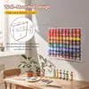Prateleira de Armazenamento de Tintas Amazon Grande Capacidade Montada na Parede Prateleira de Tintas para Artesanato Prateleira de Armazenamento de Frascos de Tinta Prateleira de Mesa para Tintas a Óleo