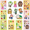 8 Adesivos de desenho animado estilo fofo Super Mario DIY Adesivos criativos Copo de água Adesivos decorativos à prova d'água Atacado
