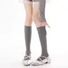 Calcetines de canalé de algodón de doble aguja de micropresión para pantorrilla para ir al trabajo en otoño, estilo escolar JK japonés, Lolita, Miu, calcetines holgados estilo coreano
