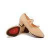 Zapatos de profesora con dos suelas de goma en el tacón medio, zapatos de práctica de baile al aire libre, zapatos de práctica cuadrados para mujer adulta, zapatos de baile marinero cuadrados