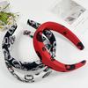 Nueva Diadema de Moda con Estampado Divertido de Calavera Transfronteriza Accesorios para el Cabello Diadema de Esponja Antideslizante de Ala Ancha para Halloween