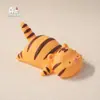 Luz de Noite Criativa Fofa de Vinil Tigre Transfronteiriça para Cabeceira Decoração de Casa Animal Ornamento de Mesa Presente Personalizado
