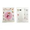 Moda coreana linda mini caricatura espejo redondo pequeño portátil vidrio espejo de maquillaje creativo redondo portátil Espejo de Princesa