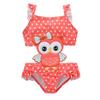 Trajes de baño de una pieza para niñas, nuevos de fábrica, con dibujos animados, de secado rápido, triangulares, para aguas termales.