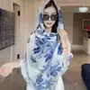 Chal de Protección Solar de Verano de Gama Alta para Mujer, de Longitud Media, Estilo Étnico Vintage, con Botones Tradicionales Chinos, Adecuado para Viajar en Yunnan y Qinghai
