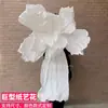 Flores Gigantes de Papel para Fondos de Boda, Flores de Papel Plegado Grandes Hechas a Mano para Escaparates y Arte Floral