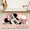 Alfombrilla de Piso para Baño, Absorbente de Agua, Antideslizante, Alfombra Anticaídas, Alfombrilla de Diatomeas con Dibujo de Mickey, Alfombra para Puerta de Baño, Inodoro
