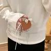 Diseño de Nicho Bolso Pequeño de Cuero Cadena Larga para Suéter con Lazo de Perla Estilo Ins Collar Personalizado Dulce y Fresco Accesorios para Mujer