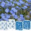 Bd159 Precio Especial Estilo Chino Flor Peonía Porcelana Azul y Blanca Azul y Blanca Compañero de Fiesta Regalo Mochila Bolsa de Papel Kraft