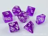 Nuevo Mesa de Dados Acrílicos RPG de Mesa DND y COC Dados Poliedros Serie Transparente de Colores Juego de 7 Piezas